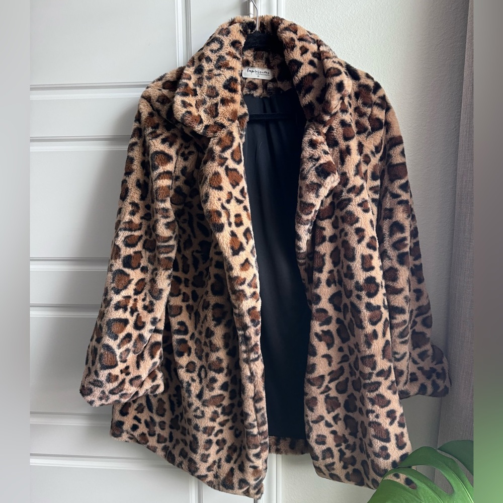 Leopard jacket, worn once